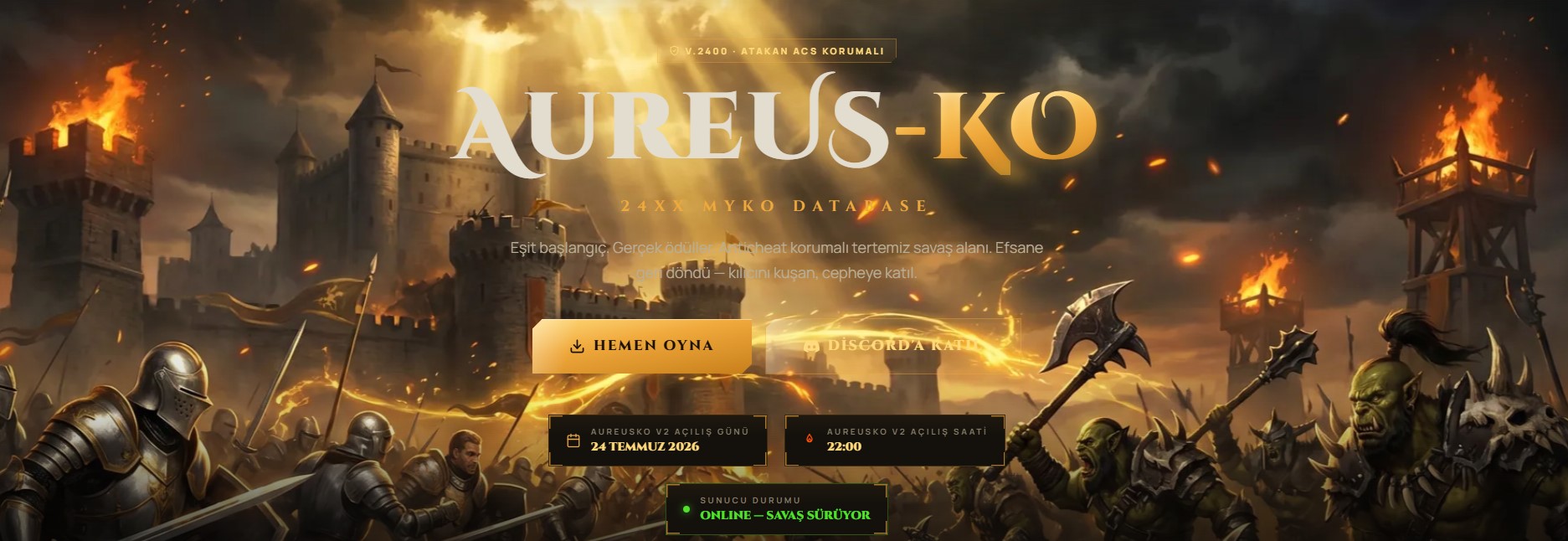 AUREUSKO PvP server banner