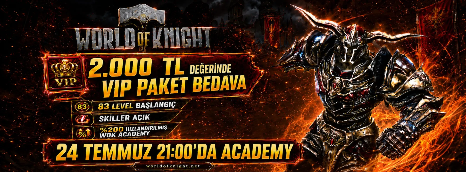 WOK Academy PvP server banner